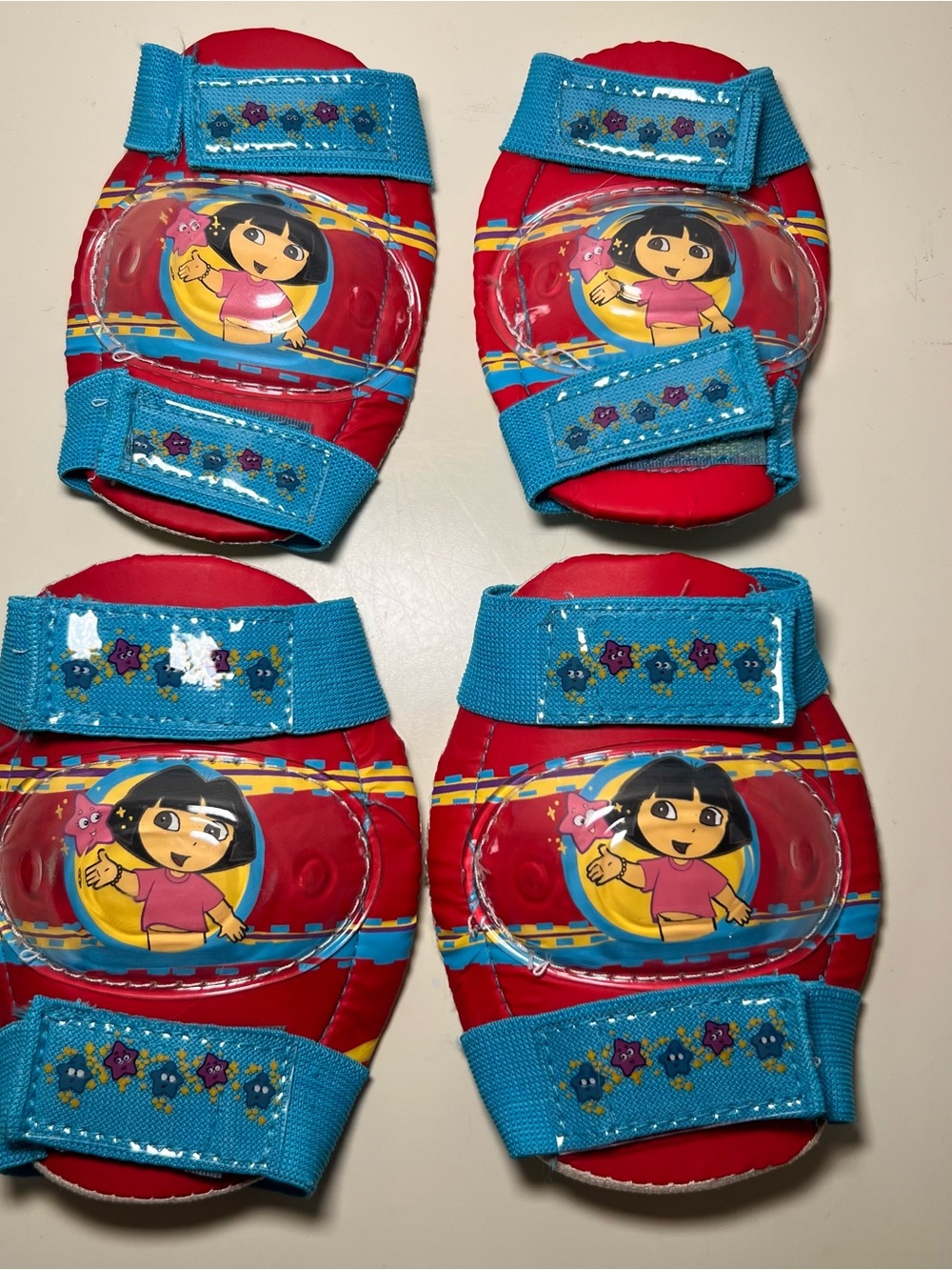 Vintage Y2K Dora The Explorer Stars Knee And Elbow Pads 3+ Estrellas Especiales